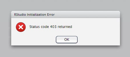 To fix this 403, reload your browser.